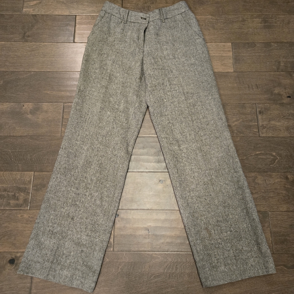 Isaac Mizrahi For Target Size 4 Wool Dress Pants, Brown, Straight Leg, Lined